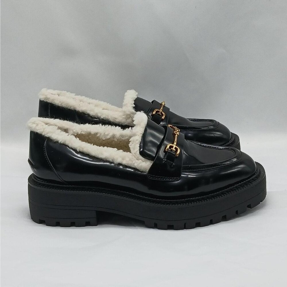 Sam Edelman Black & Cream Loafers – Women’s Size 6.5